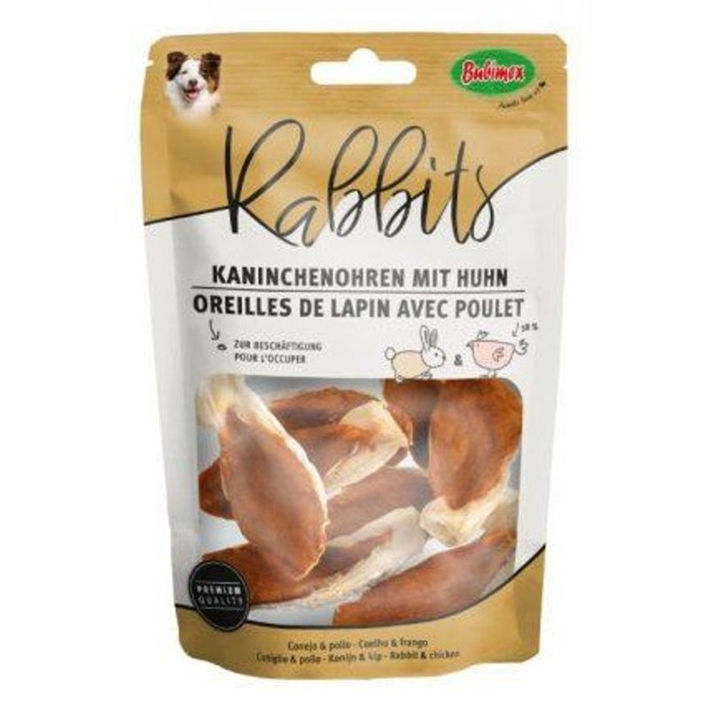 Rabbits orelles de ambill amb pollestre 90 g Imatge principal del producte