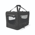 Bubimex transportín plegable negro con estructura metálica