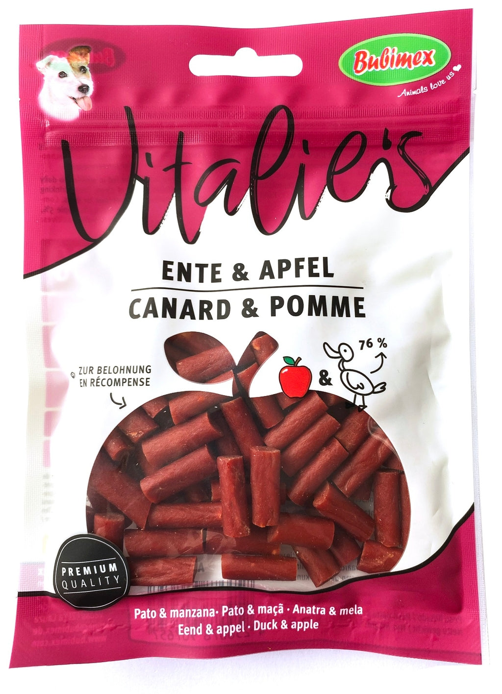Vitalies de pato y manzana 80gr Imagen principal del producto