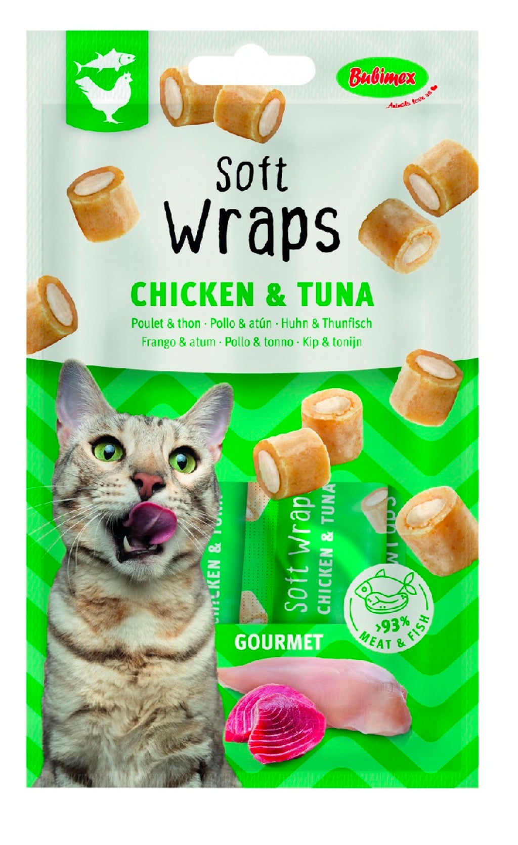 gat Soft Wraps de Pollastre i Tonyina 3ud Imatge principal del producte
