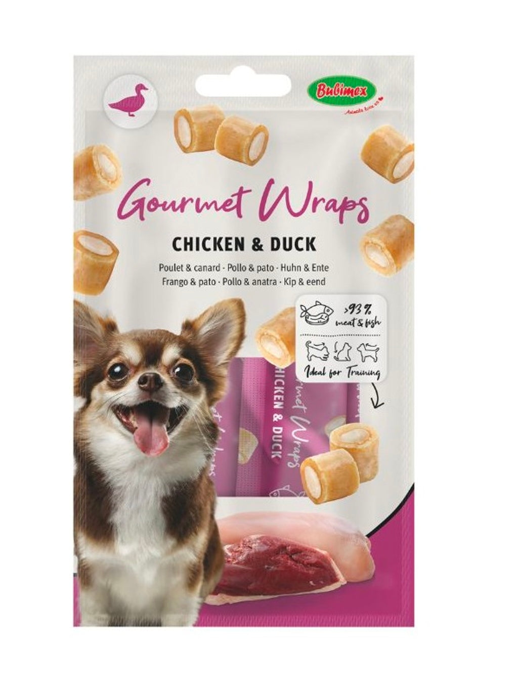 gos Gourmet Wraps de Pollastre i Ànec 3ud Imatge principal del producte