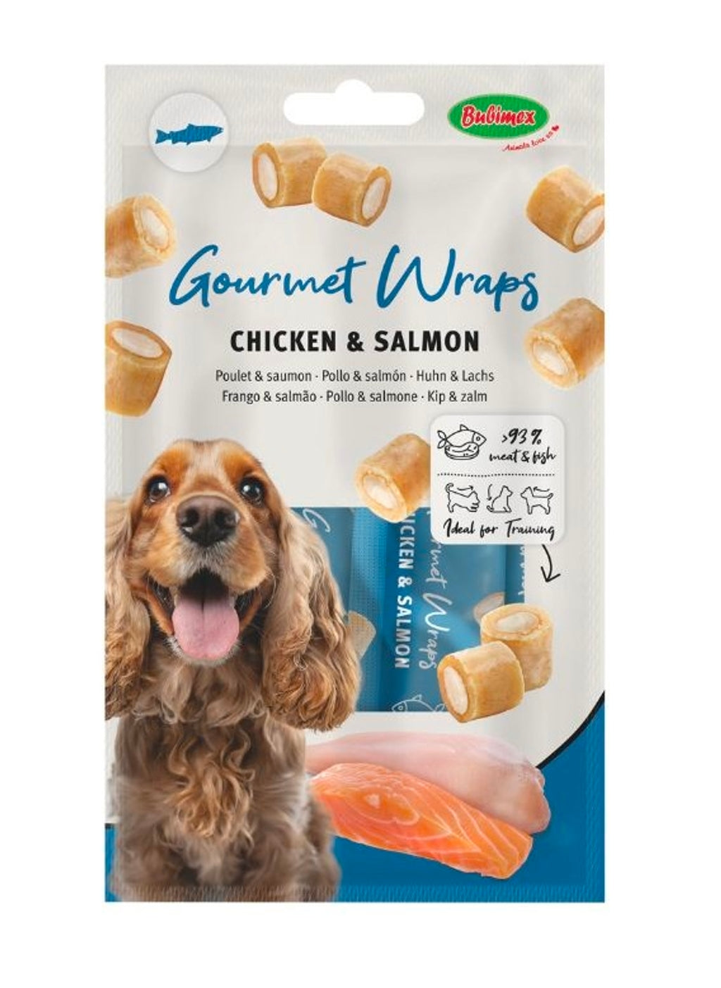 perro Gourmet Wraps de Pollo y Salmón 3ud