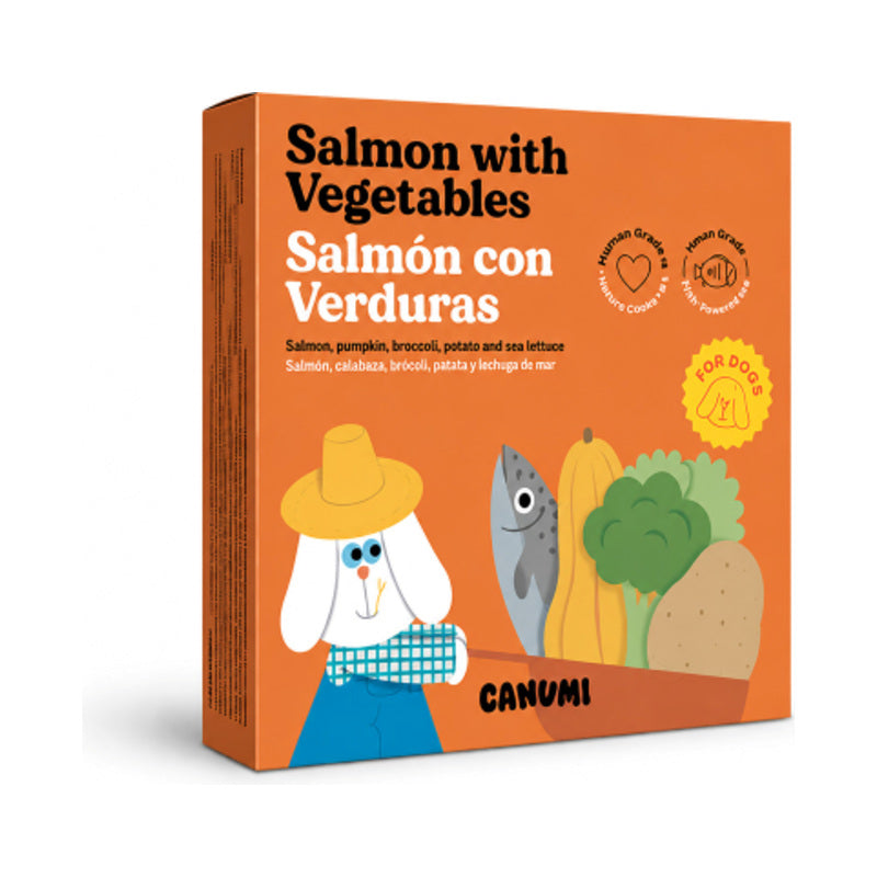 Canumi Salmón con Verduras y Algas para Perros 250 g