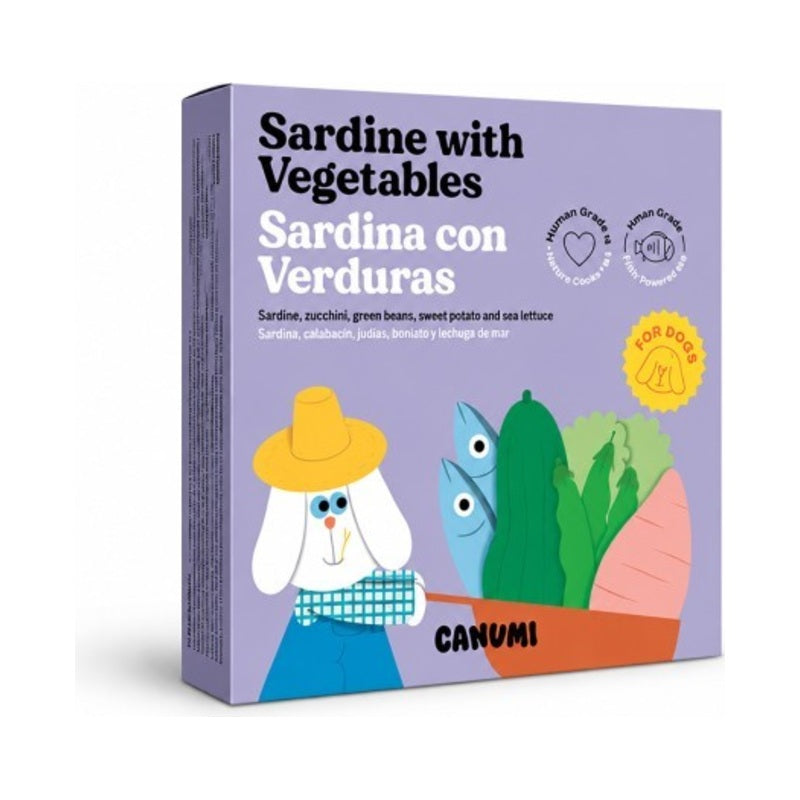 Canumi Sardina con Verduras y Algas para Perros 250 g