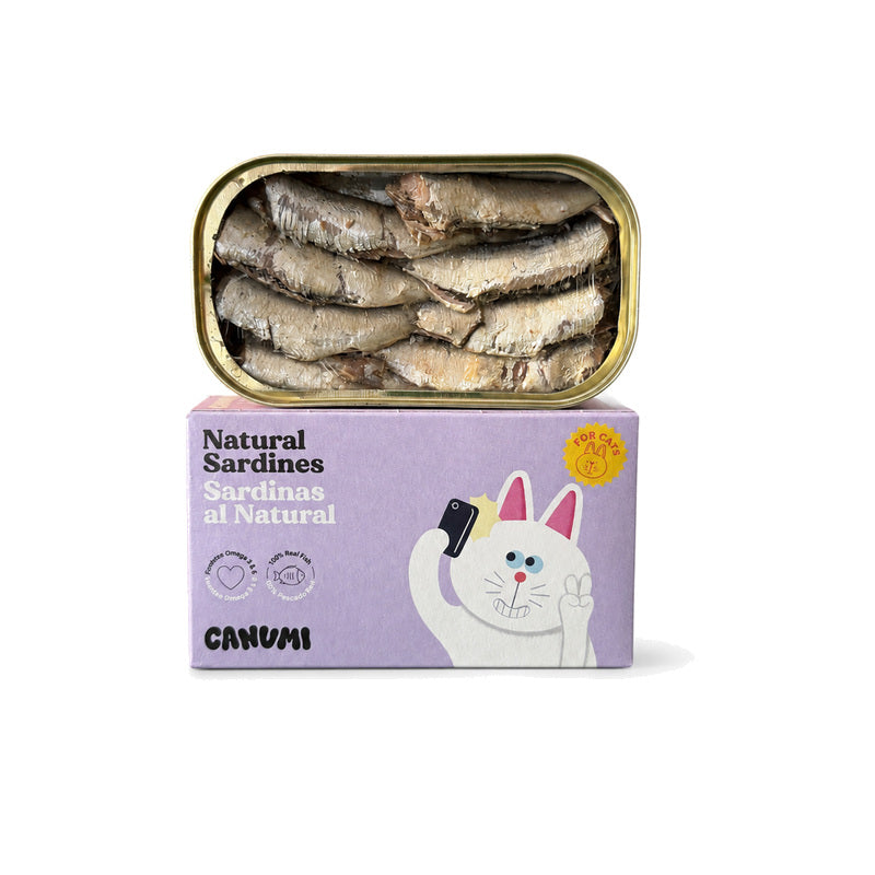 Canumi Sardinas al Natural para gatos 90 g Imagen principal del producto