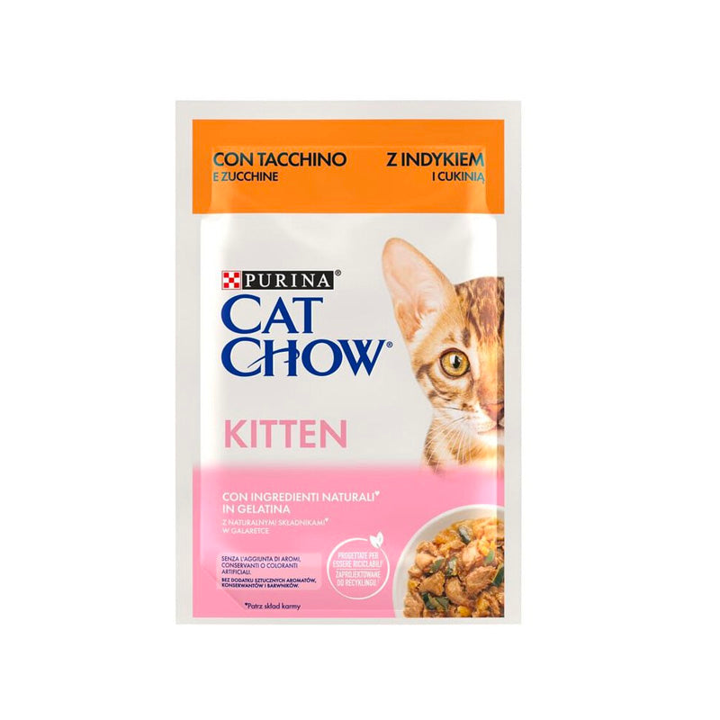 Cat Chow Purina CAT Chow Kitten amb gall dindi Pouch per a gatets Imatge principal del producte