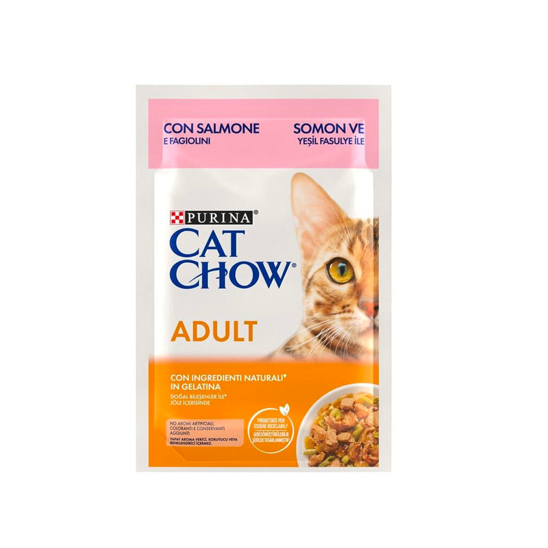 Cat Chow Purina CAT Chow con salmón Pouch para gatos Imagen principal del producto