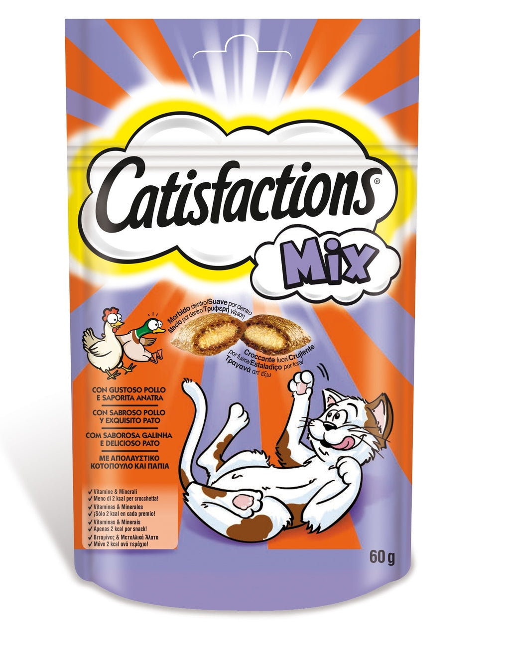 catisfacción mix pollo-pato 60gr Imagen principal del producto