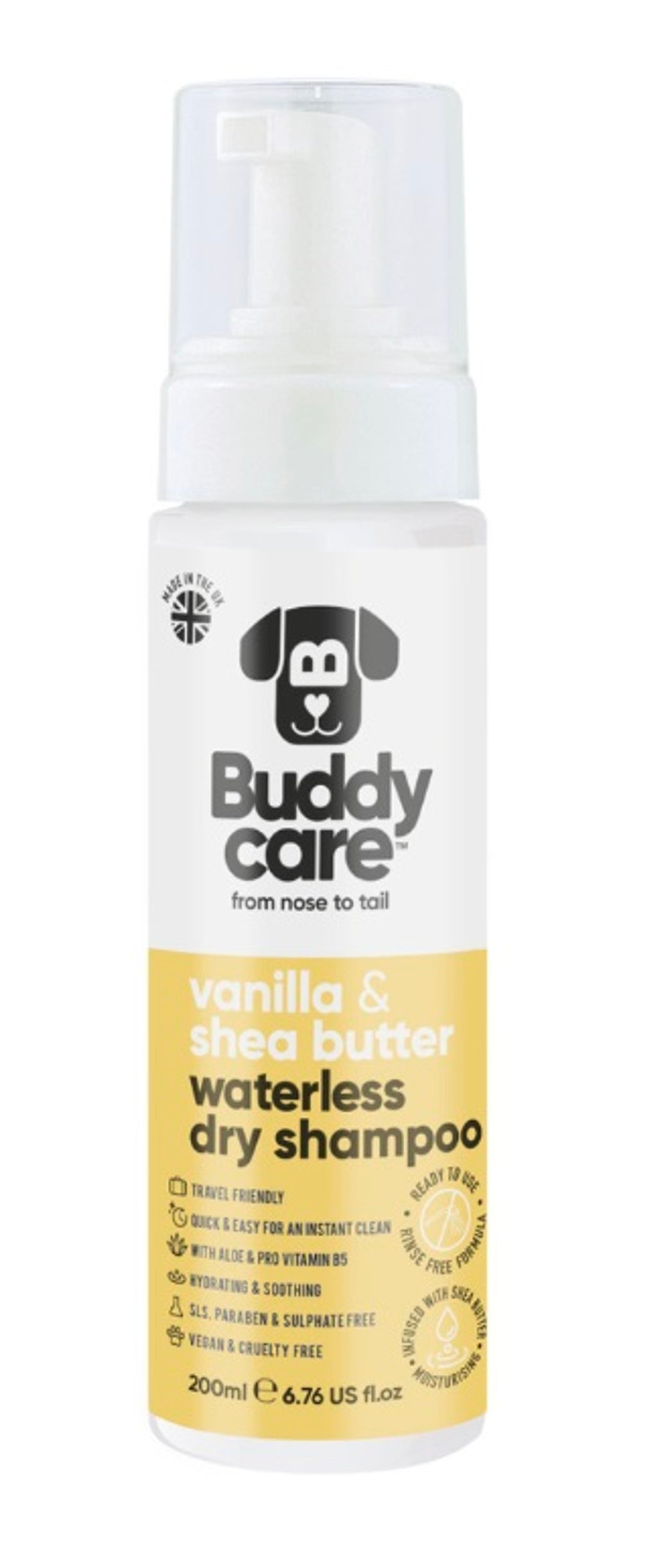 Dry Shampoo Vanilla & Shea Butter 200 ml