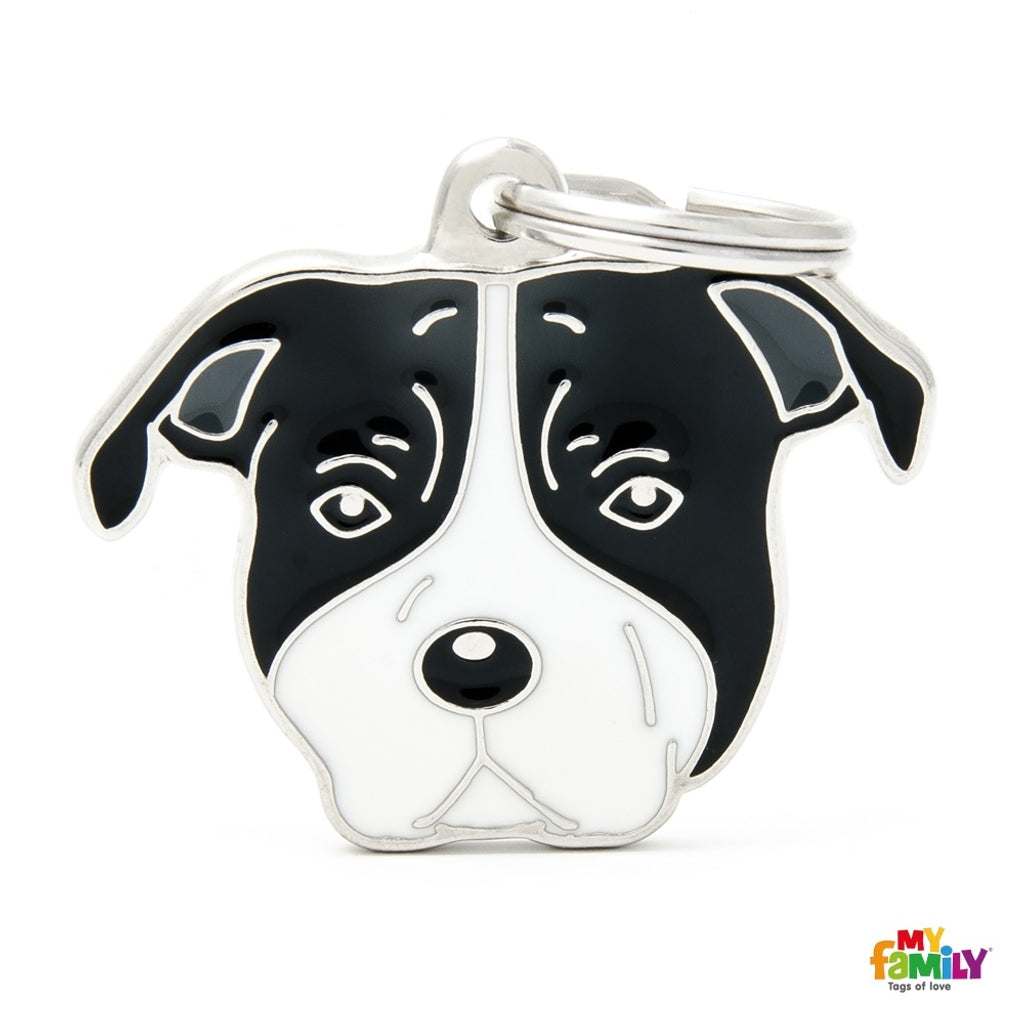 amstaff negro y blanco Imagen principal del producto