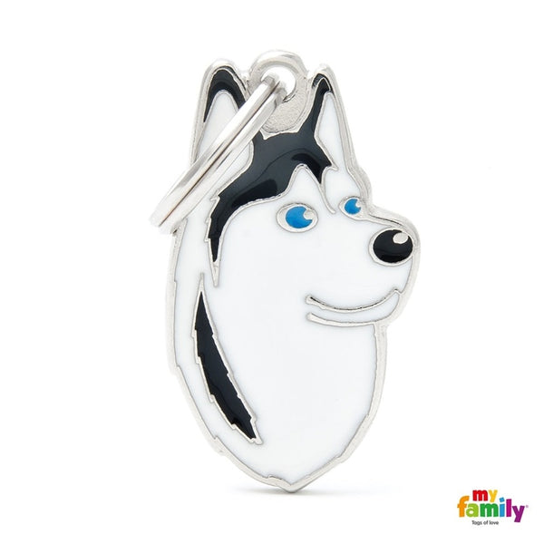 husky negre blanc