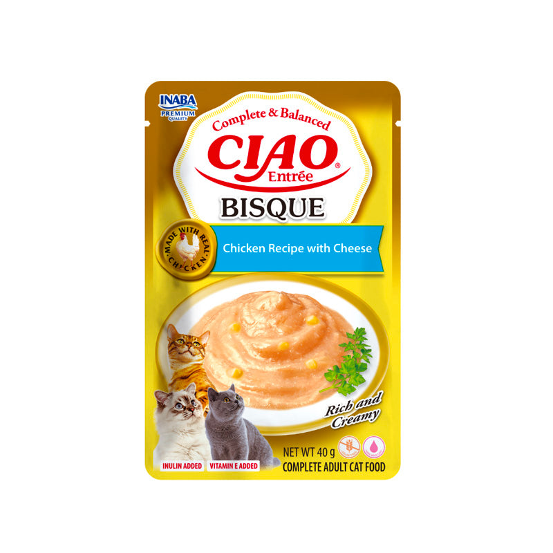Churu Gato Entree Bisque Receta de pollo con queso 40 g