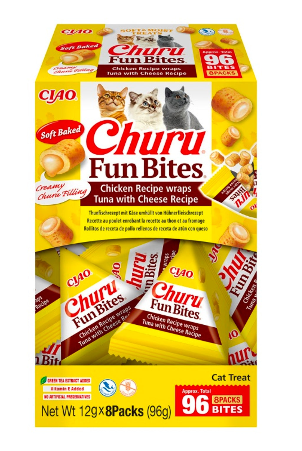 gat fun bites pollastre i formatge 8x12 g Imatge principal del producte