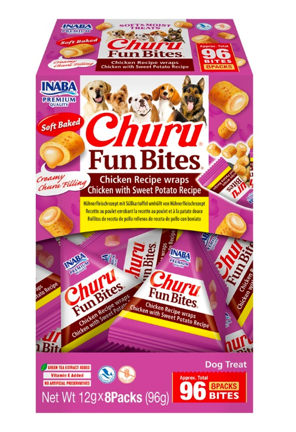 perro fun bites pollo y boniato 8x12gr