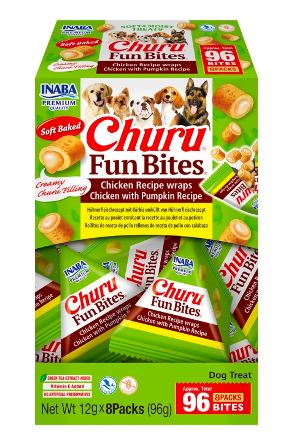 gos fun bites pollastre i carbassa 8x12 g