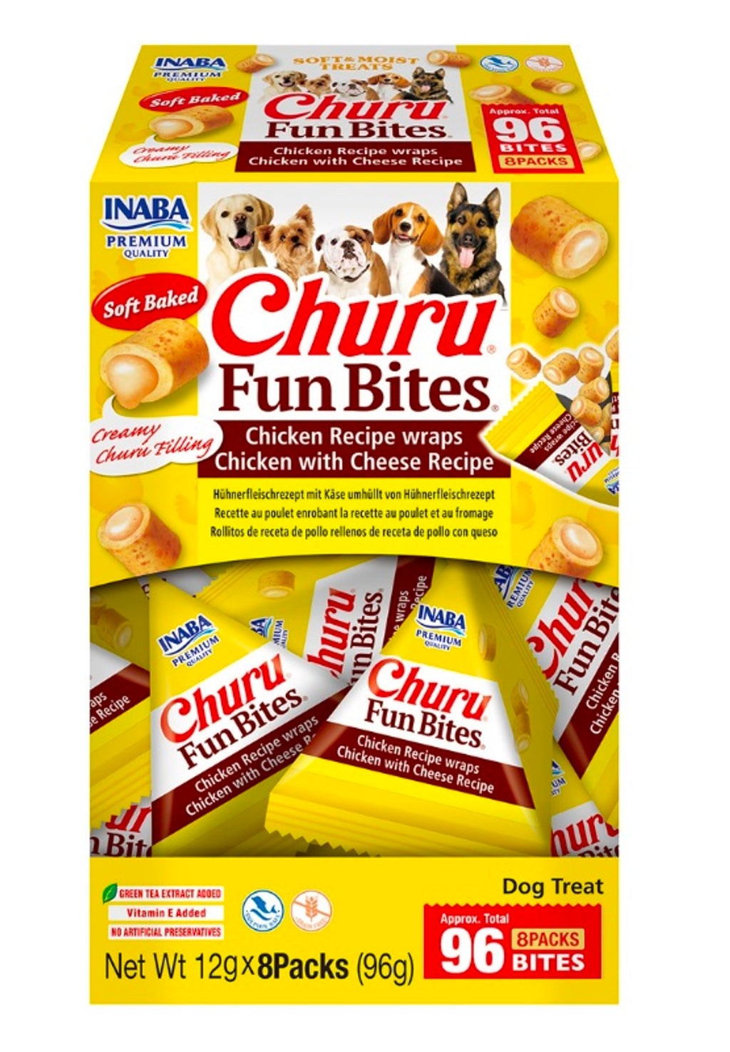 gos fun bites pollastre i formatge 8x12 g