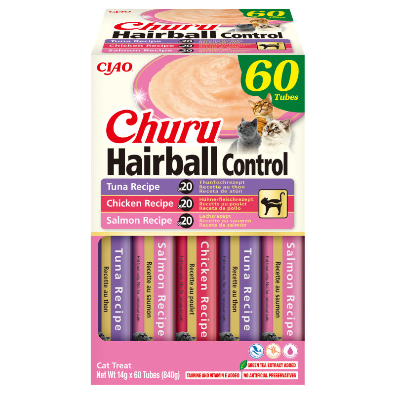 Churu CAT Hairball Control Variedades de Atún, Pollo y Salmón Imagen secundaria del producto