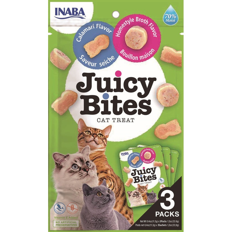 Cat Juicy Bites calamar y caldo 3x10gr Imagen principal del producto
