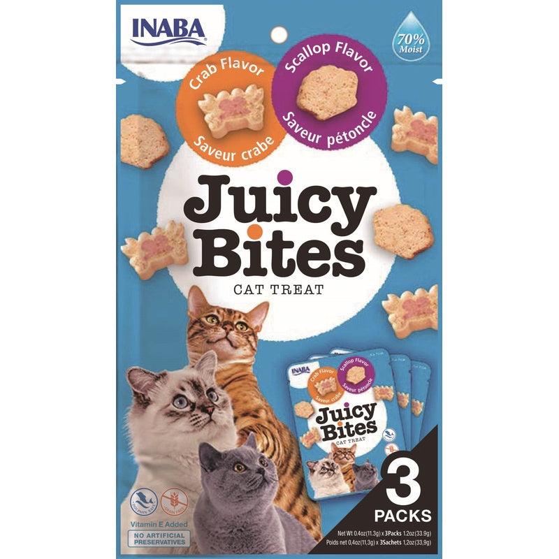Cat Juicy Bites vieira y cangrejo 3x10gr Imagen principal del producto