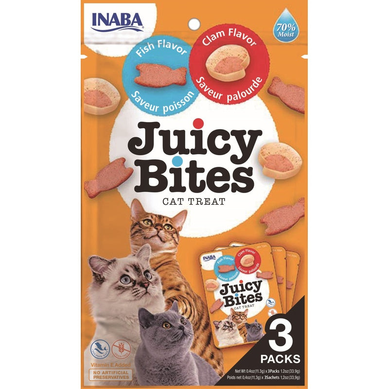 Cat Juicy Bites pescado y almeja 3x10gr Imagen principal del producto