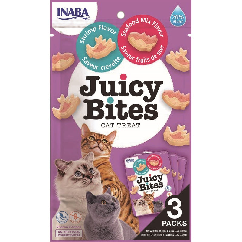 Cat Juicy Bites gamba con marisco 3x10gr Imagen principal del producto