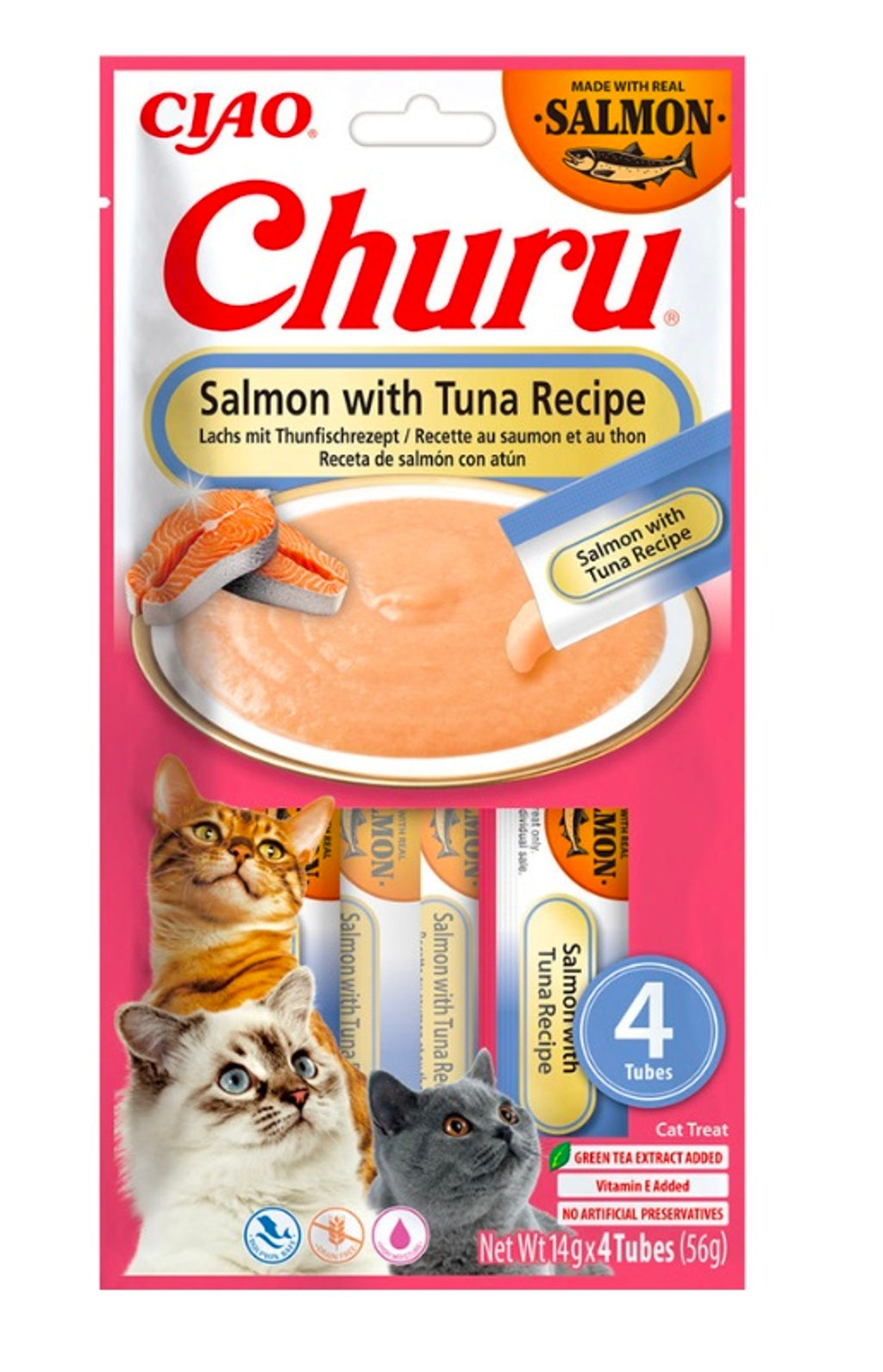 gato salmón y atún 4x14gr