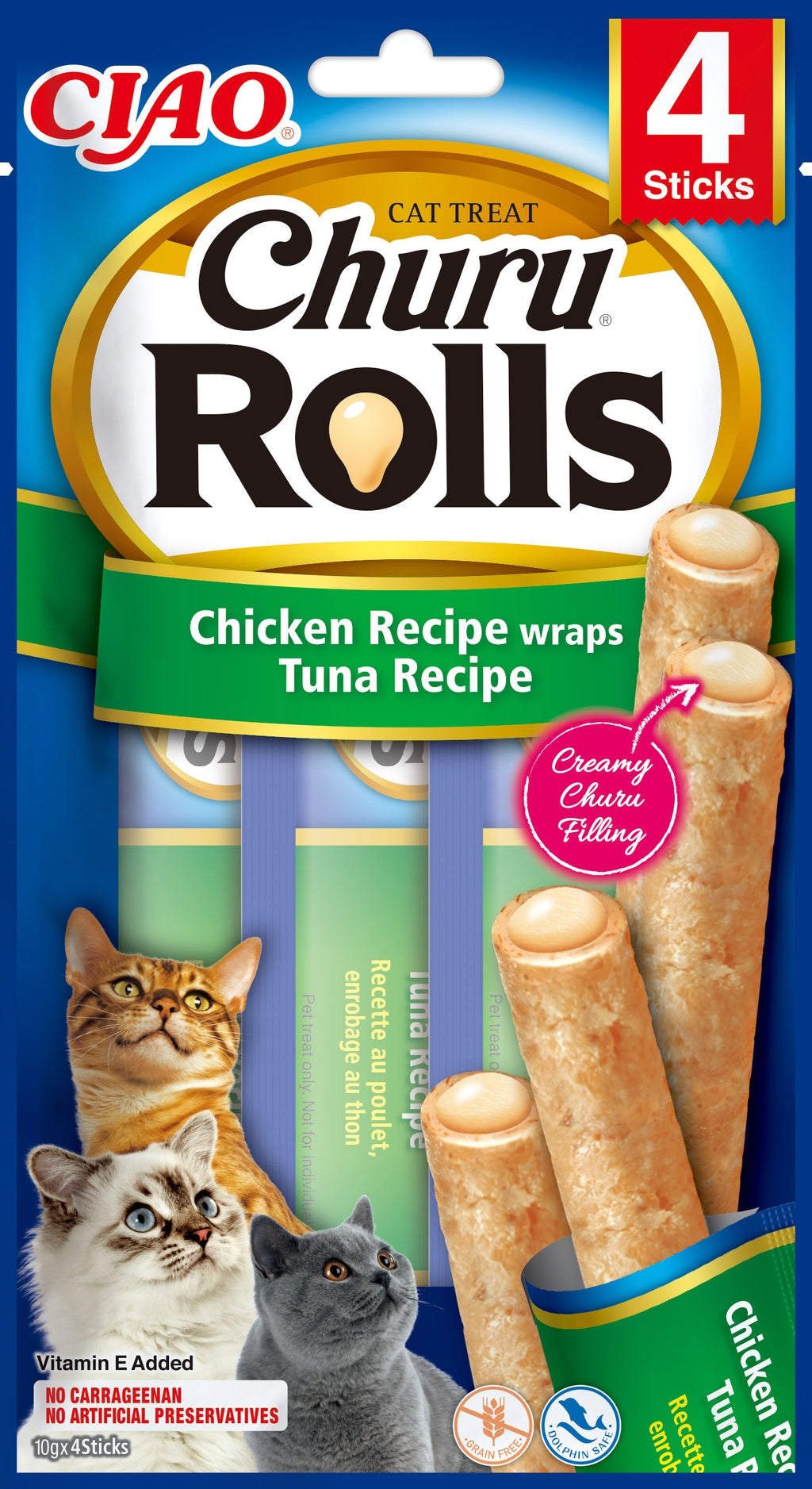 rolls recepta de tonyina en envoltura de pollastre 4x10 g Imatge principal del producte