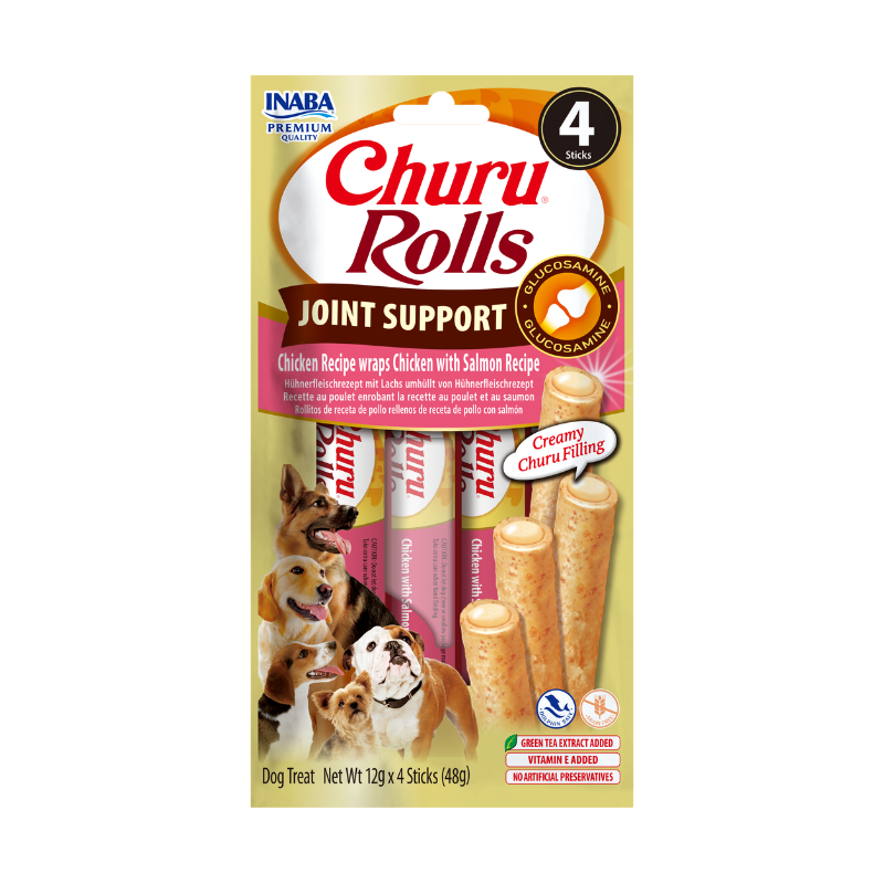 Churu Rolls Joint Support Pollo con Salmón 4 x 12 g