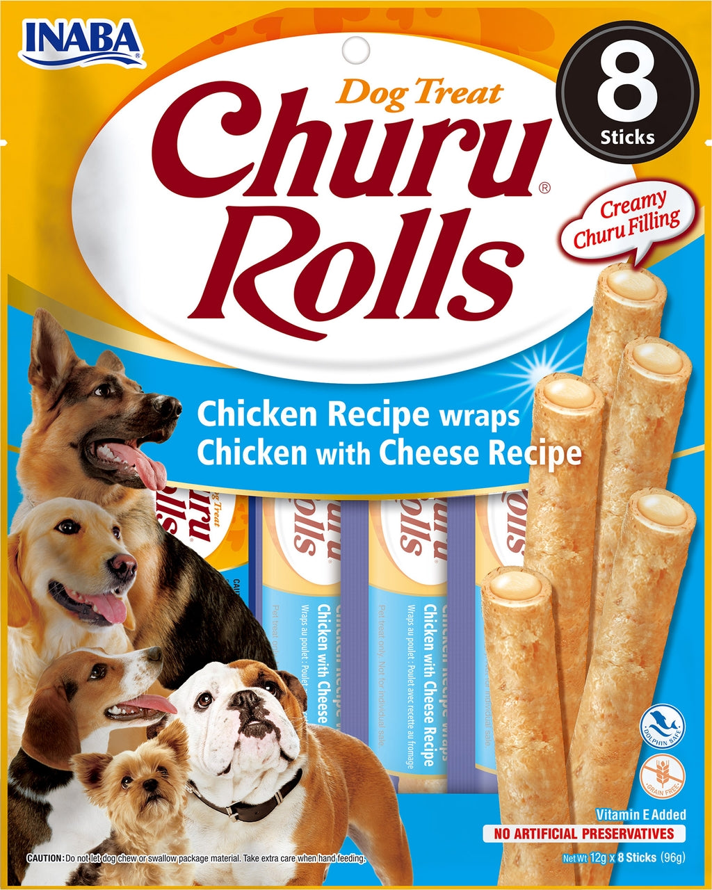 rolls receta de pollo con queso en envoltura de po