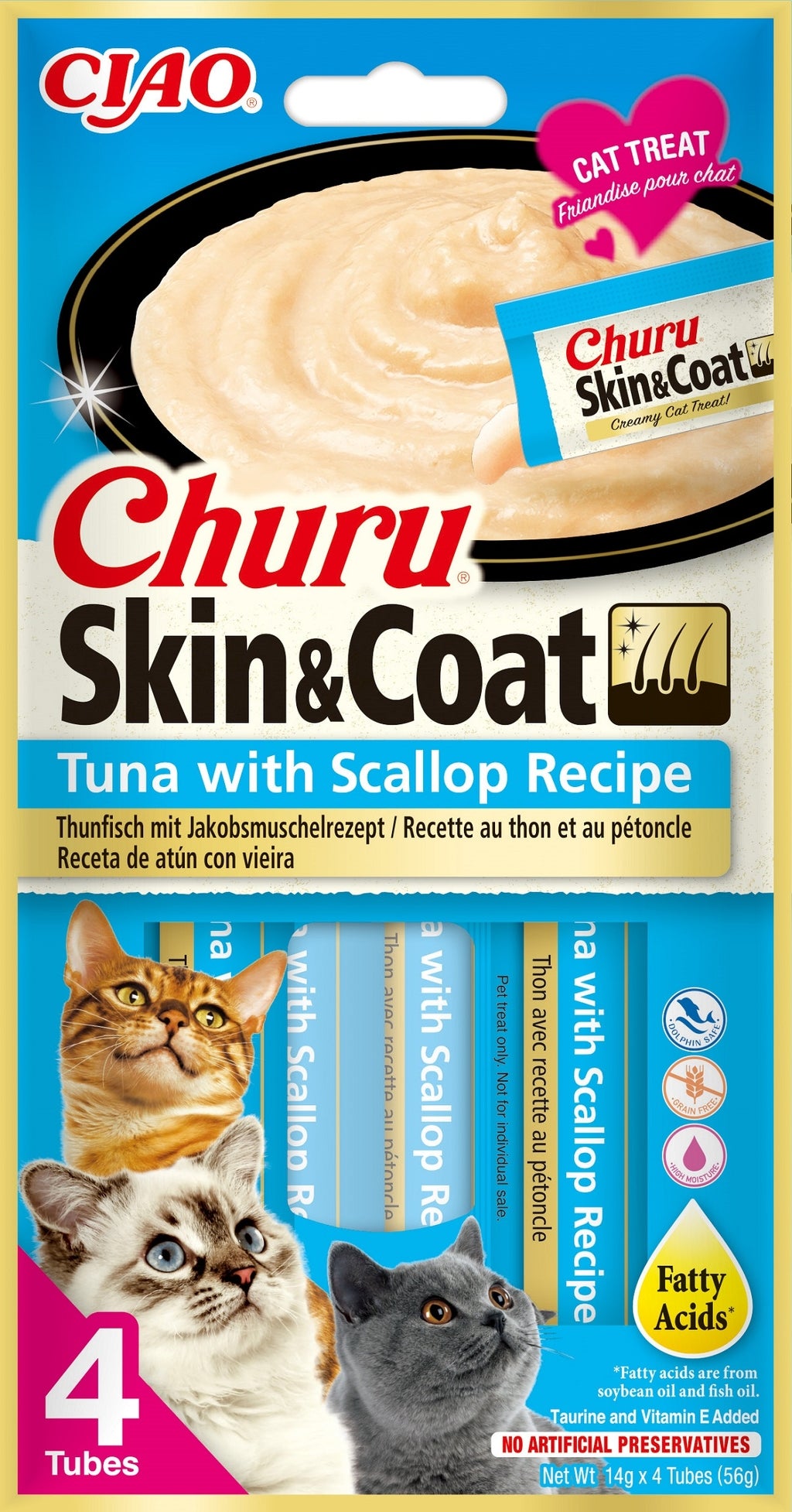 skin&coat recepta de tonyina amb vieira 4x15 g Imatge principal del producte