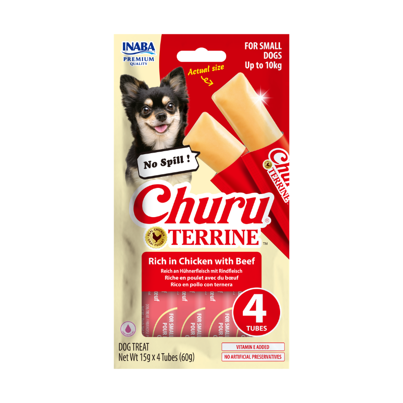 Churu Terrine Pollo con Buey para Perros