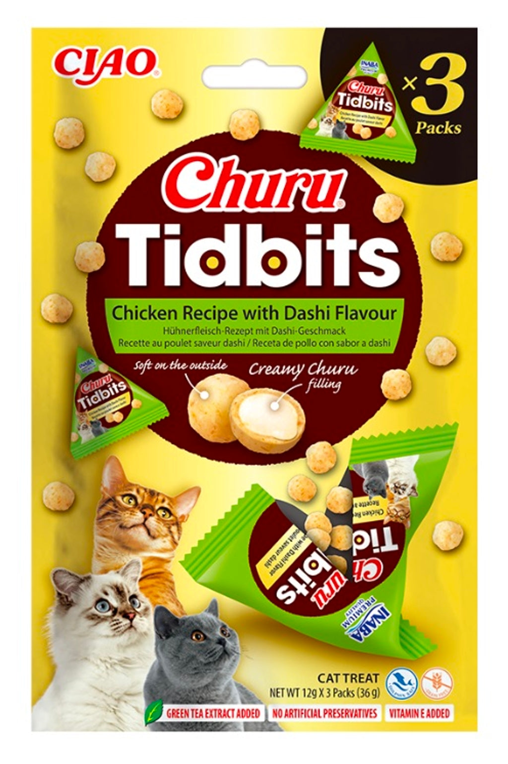 gato tidbits pollo sabor dashi 3x10gr