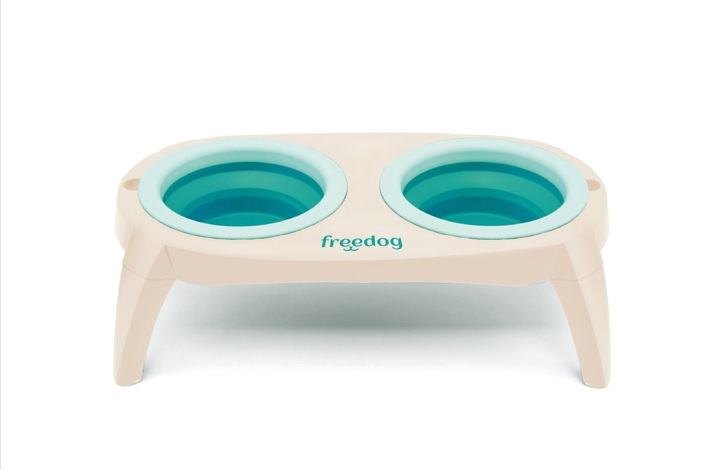compact bowl beige-turquesa 2x500ml