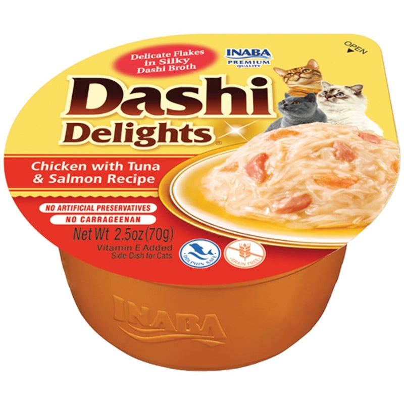 dashi delight pollestre amb tonyina i salmó 70 g
