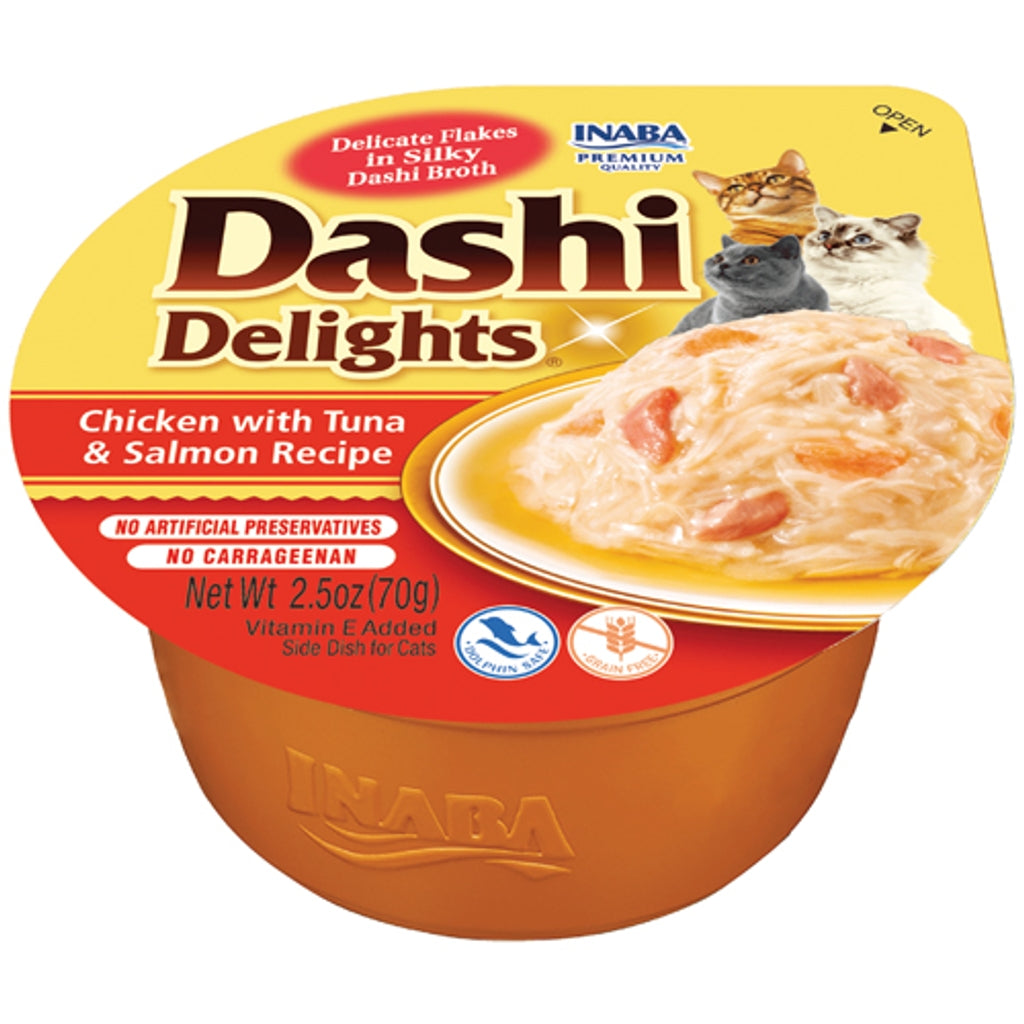 dashi delight pollo con atún y salmón 70g