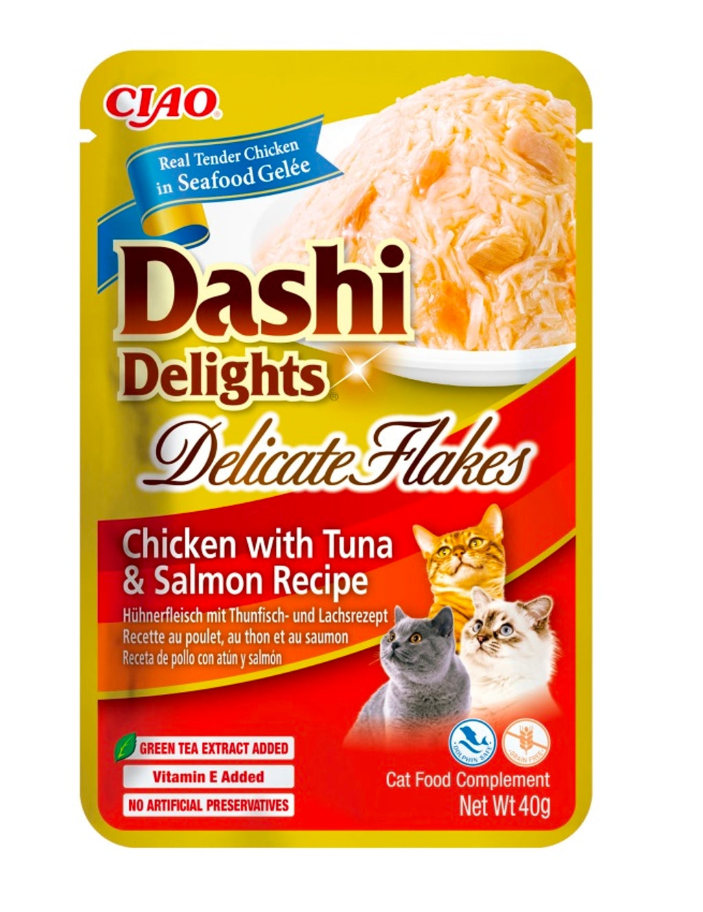 dashi delicate flakes pollo atún salmón 40gr