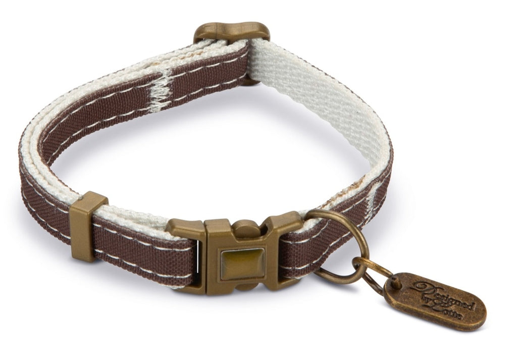 collar gato marrón 20-30x10mm