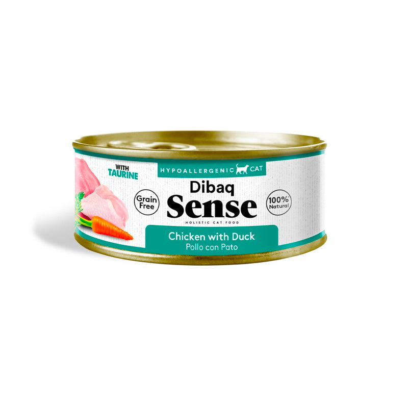Dibaq Sense Hypoallergenic Pollo con pato lata para gatos