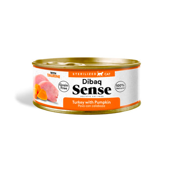 Dibaq Sense Sterilised Pavo lata para gatos