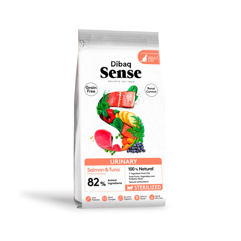 Dibaq Sense Grain Free Urinary amb salmó i tonyina pinso per a gats