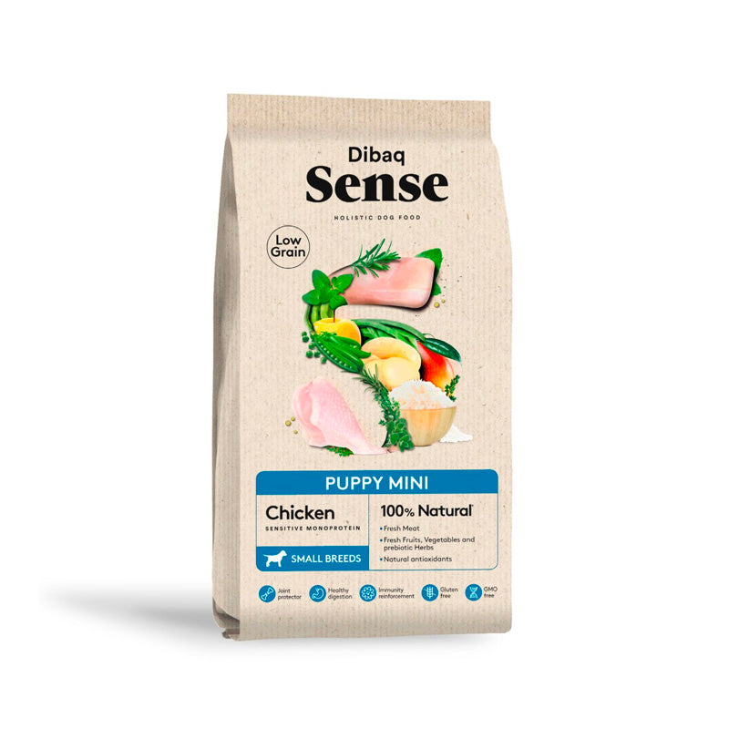 Dibaq Sense Low Grain Puppy Mini con pollo pienso para cachorros Imagen principal del producto