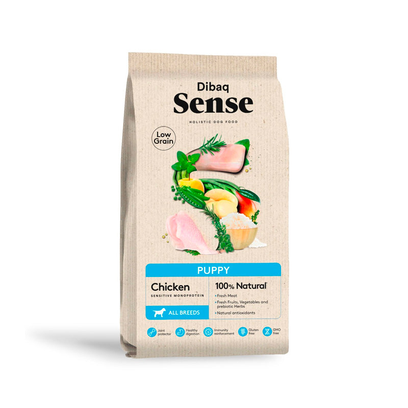 Dibaq Sense Low Grain Puppy amb pollastre pinso per a cadells
