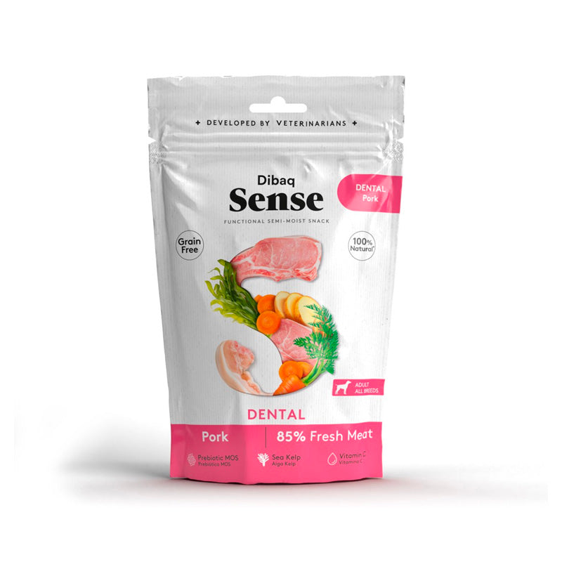 Dibaq Sense Snack Dental amb porc per a gossos
