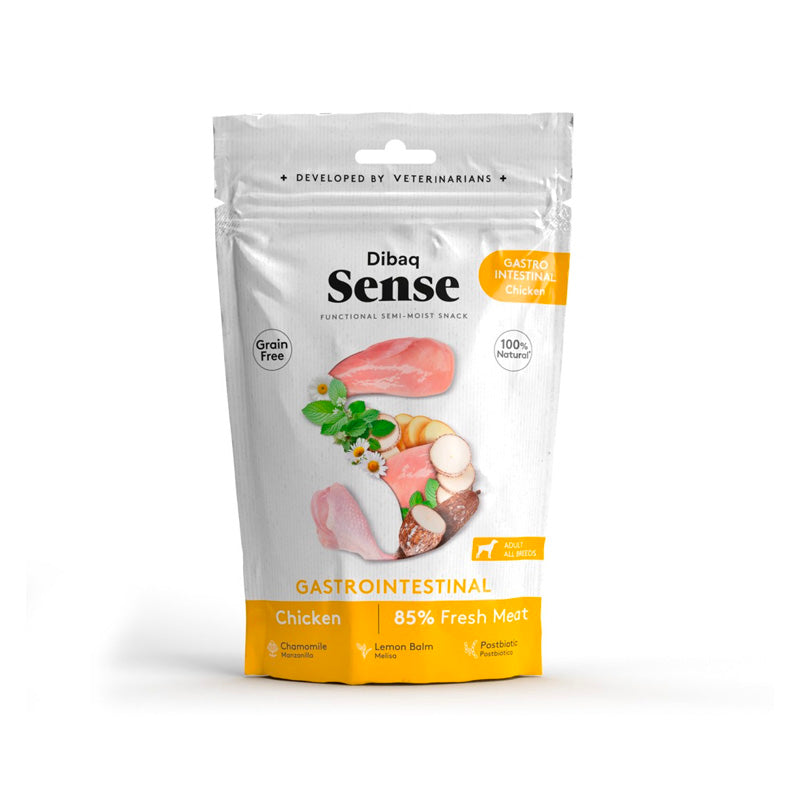 Dibaq Sense Snack Gastrointestinal con pollo para perros