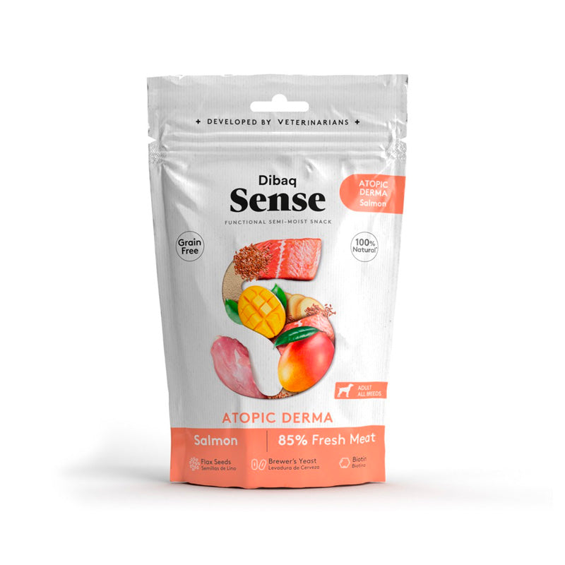Dibaq Sense Snack Atopic Derma amb salmó per a gossos