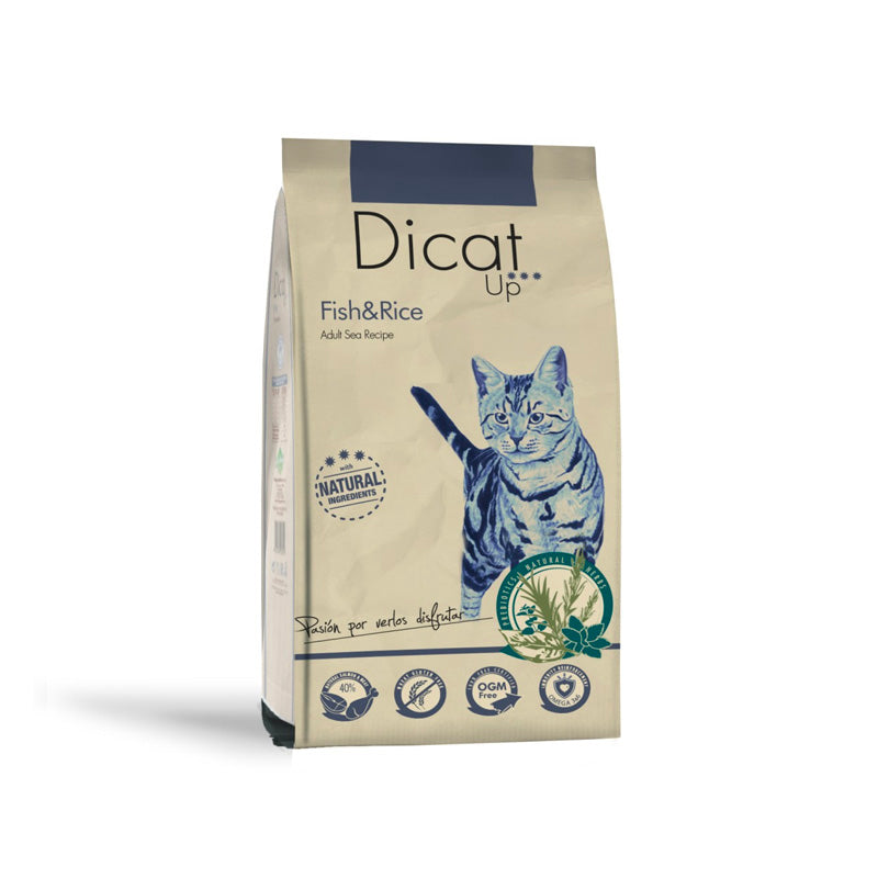 Dicat Up Gato adulto Pescado y arroz Imagen principal del producto
