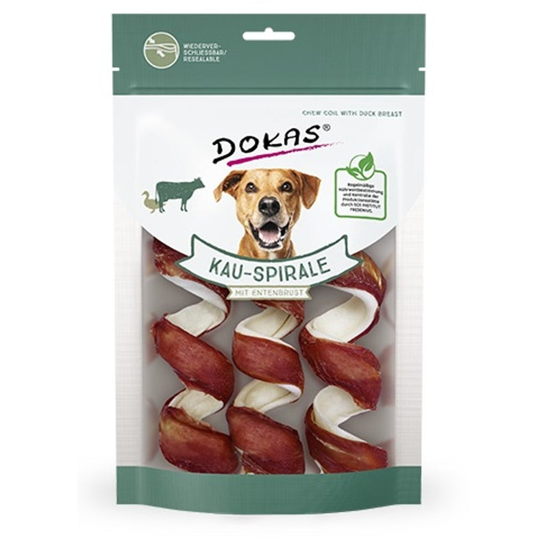 3 espirales con pechuga de pato para perro 110gr Imagen principal del producto