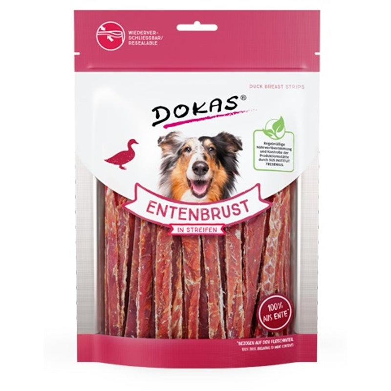 Tiras de pechuga d'ànec per a gos 250 g