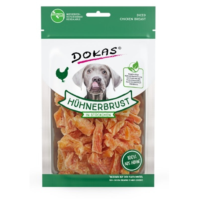 Trozos de pechuga de pollo para perro 70gr