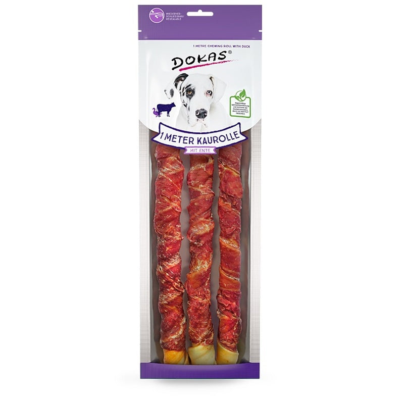 Rollo de un metro de buey y pato para perro 315gr Imagen principal del producto